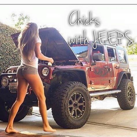 Jeep girl Jeep Wrangler Girl, Girl Mechanics, Badass Jeep, Jeep Girls, Cool Jeeps, Jeep Lover, Jeep 4x4, Jeep Girl, Jeep Truck