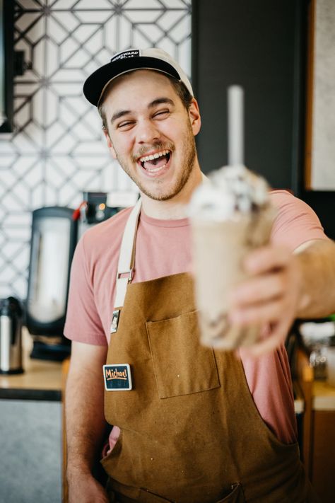 Coffee Shop Branding, Coffee Shop Photography, Coffee Shot, Food Photoshoot, Chef Clothes, Restaurant Photography, Coffee Photos, Coffee Photography, Restaurant Branding