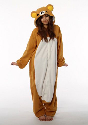 Rilakkuma Kigurumi Pajama Costume, Cute Onesies, Animal Pajamas, Animal Costumes, Onesie Pajamas, Cute Pajamas, Rilakkuma, Kawaii Clothes, Adult Costumes