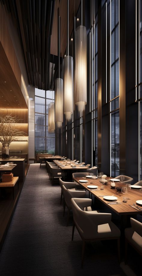 Exploring concept options with restaurants High Class Restaurant Interior, Luxury Restaurant Interior Fine Dining, Dark Restaurant Interior, Fine Dining Interior, Fine Dining Restaurant Interior Design, Elegant Restaurant Interior Design, Restaurant Bar Ideas, High End Restaurant, Luxury Restaurant Interior