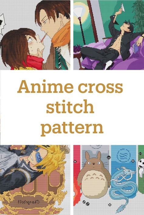 Attack on Titan, Totoro Ghibli, My Hero Academia #animecrossstitchpatterns #animecrossstitchpattern My Hero Academia Cross Stitch Pattern, My Hero Academia Cross Stitch, Attack On Titan Cross Stitch, Anime Cross Stitch Patterns, Ghibli Cross Stitch, Anime Cross Stitch, Totoro Ghibli, Fruits Basket Anime, Stitch Shop