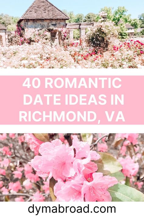 If you want to find date ideas in Richmond, there's a lot. There are many activities if you're looking for romantic things to do in Richmond! #richmond #virginia #usa #dateideas #romanticthingstodo Moving To Richmond Virginia, Richmond Virginia Things To Do In, Richmond Va Things To Do In, Things To Do In Richmond Virginia, Richmond Virginia Aesthetic, Richmond Virginia Restaurants, Outdoor Date Ideas, Great Date Ideas, Lewis Ginter Botanical Garden