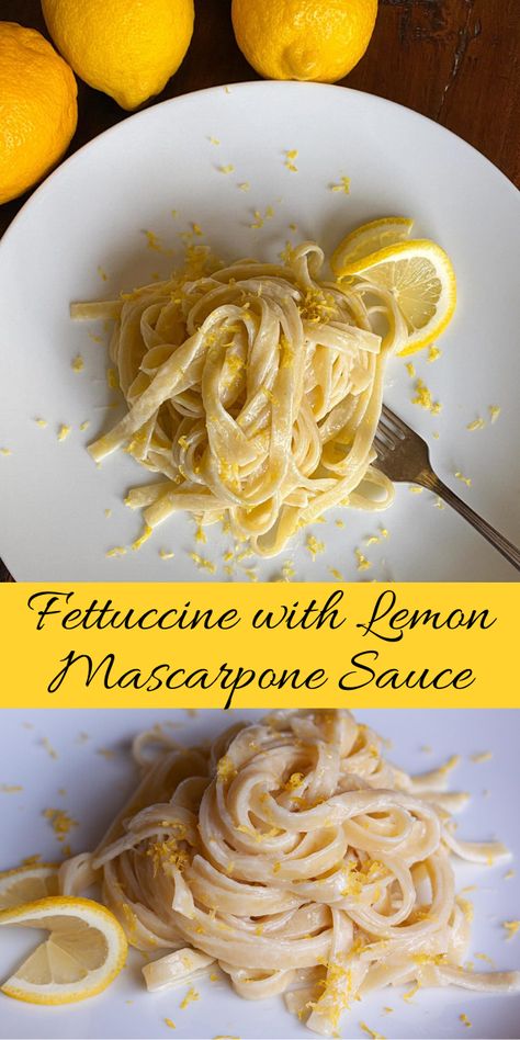 Pasta Lemon, Mascarpone Sauce, Lemon Mascarpone, Mascarpone Recipes, Recipe For Dinner, Weekday Dinner, Lemon Pasta, Chicken Pasta Recipes, Easy Pasta