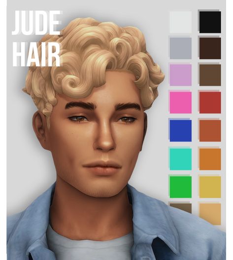 The Sims 4 Pack, Sims 4 Curly Hair, Sims 4 Hair Male, Cc Hair, Sims Builds, Pelo Sims, Intimo Calvin Klein, Sims 4 Mm Cc, Sims 4 Body Mods