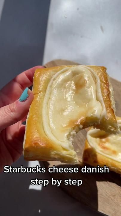 Starbucks Cheese Danish Recipe, Starbucks Cheese Danish, Desert Board, Rhodes Dinner Rolls, Cream Cheese Danish Recipe, Cottagecore Recipes, Cheese Danish Recipe, Danish Recipe, Cream Cheese Danish