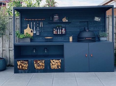 Outdoor Bbq Area, Kitchen Design Layout, Outdoor Kitchen Decor, Outdoor Bbq Kitchen, Backyard Kitchen, Outdoor Kitchen Design Layout, Bbq Kitchen, Outdoor Kitchen Patio, Diy Outdoor Kitchen