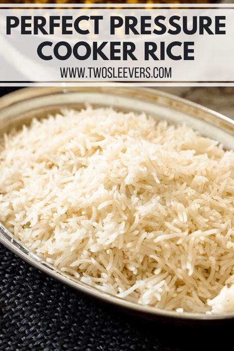 Pressure Cooker Rice | Instant Pot Rice | Instant Pot Rice Recipe | Pressure Cooker Rice Recipes | Pressure Cooker Rice Recipe | Instant Pot Rice Recipes | How to cook rice in the Instant Pot | Instant Pot Tips | TwoSleevers | Two Sleevers #instantpotrice #pressurecookerrice #ricerecipe #instantpottips  via @twosleevers Rice Recipe Instant Pot, Farberware Pressure Cooker, Instant Pot Rice Recipes, Power Cooker Plus, Pot Rice Recipe, Instant Pot Tips, Rice In The Instant Pot, Cooked Rice Recipes, Recipes Pressure Cooker