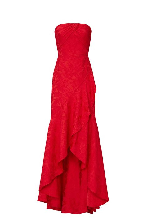 Red Strapless Gown by ML Monique Lhuillier for $135 | Rent the Runway 17 Aesthetic, Gown Rental, Prom Dress Inspo, Looks Party, Prom Dress Inspiration, Strapless Gown, Grad Dresses, Rent The Runway, Gala Dresses