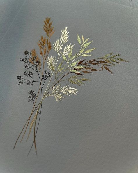 2023 Watercolor, Metallic Painting, Draw Painting, Diy Watercolor Painting, Watercolour Inspiration, Gold Watercolor, 수채화 그림, Watercolor Art Lessons, Watercolor Flowers Paintings