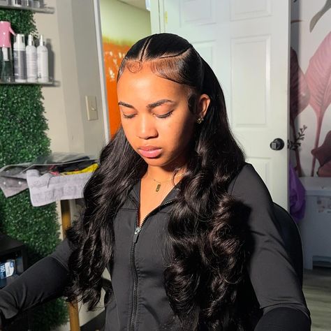 No caption needed😍 half-up half-down sew-in by @hairbylatrissa ✨ ___________________________________________________ Link to book: www.hairbylatrissa.as.me Also in Bio🎀 • • • • #LatrissaOnTheSlayy #hair #hairstyles #sewin #wig #frontalsewin #frontalwig #closuresewin #closuresewin #closurewig #frontallikeclosure #closure #frontal #traditionalsewin #customcolor #highlights #lowlights #bundles #hdlace #birminghamal #homewoodal #briminghamhairstylist #homewoodhairstyist #atlantahairstylist #lace... 5x5 Closure Wig Half Up Half Down, Half Up Half Down Sew In Hairstyles, Half Flip Over Braids Half Sew In, Half Up Half Down Hair Black Women Bundles, Half Up Half Down No Leave Out, Half Up Half Down Bundles, Half Up Half Down Synthetic Weave, Low Half Up Half Down Hair Black Women, Half Up Half Down Sew In