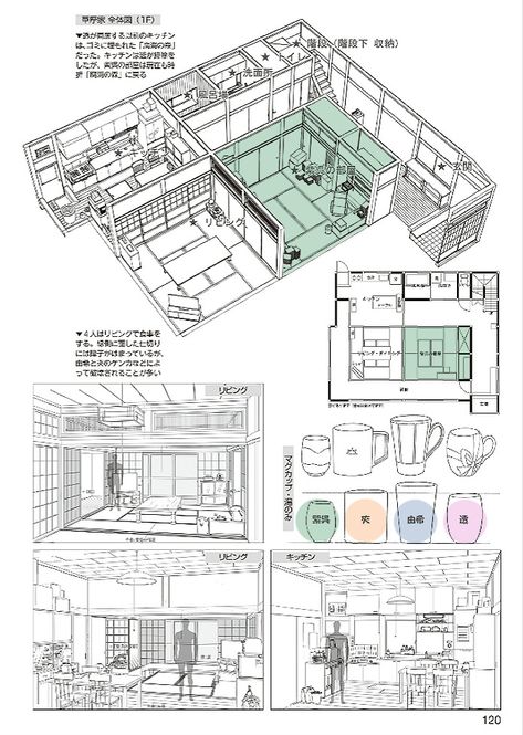 Japanese Traditional House Floor Plans, Japanese Home Layout, Japanese Apartment Layout, Japanese House Layout, Natsuki Takaya, Japan House Design, Asian House, Japanese Style House, Traditional Japanese House