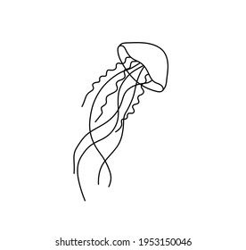 Cute Fine Line Drawings, Octopus Tattoos Small Simple, Small Simple Jellyfish Tattoo, Simple Ocean Creature Drawing, Simple Aquatic Tattoo, Beach Outline Drawing, Simple Underwater Drawing, Easy Under The Sea Drawings, Mini Jellyfish Tattoo