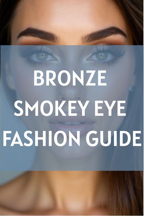 Bronze Smokey Eye Fashion Guide Glam Makeup Tutorial Step By Step, Glam Makeup Looks For Brown Eyes, Shimmer Makeup Look, Sultry Makeup Looks, Colorful Makeup Ideas, Daytime Smokey Eye, Smokey Eyes Tutorial, Smokey Eye Makeup Steps, Eyeshadow Inspiration