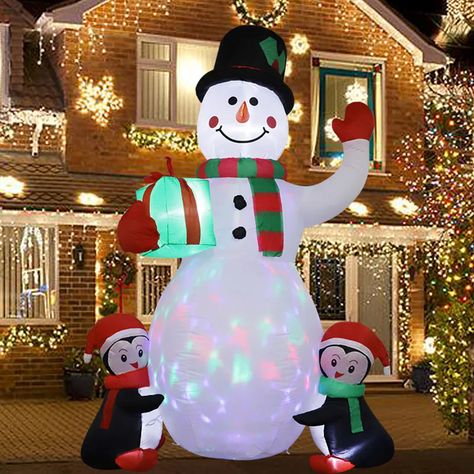 Inflatable Christmas Decorations Outdoor, Christmas Tree Flowers, Penguin Decor, Nutcracker Soldier, Inflatable Toy, Glitter Decor, Christmas Inflatables, Garden Christmas, Christmas Shows