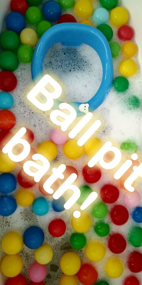 Bathtub Play Ideas, Bathtub Sensory Play, Bath Themes For Kids, Bath Sensory Play, Kids Bath Time Ideas, Themed Baths For Kids, Sensory Bath Ideas, Bathtime Fun For Kids, Ball Pit Balls Activities