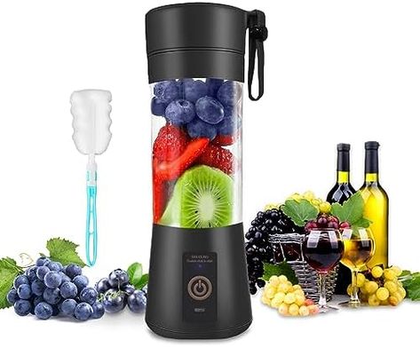 Portable Blender, Mini Blender Personal Blender with 6 Blades, Pink Smoothie Maker Fruit Mixing Machine, USB Rechargeable Juicer Cup Bottle for Home Black Check more at https://uk.productsoffer.in/portable-blender-mini-blender-personal-blender-with-6-blades-pink-smoothie-maker-fruit-mixing-machine-usb-rechargeable-juicer-cup-bottle-for-home-black/ Foods For Abs, Pink Smoothie, Juicing With A Blender, Fresh Smoothies, Mini Blender, Electric Juicer, Smoothie Makers, Blender Bottle, Smoothie Blender