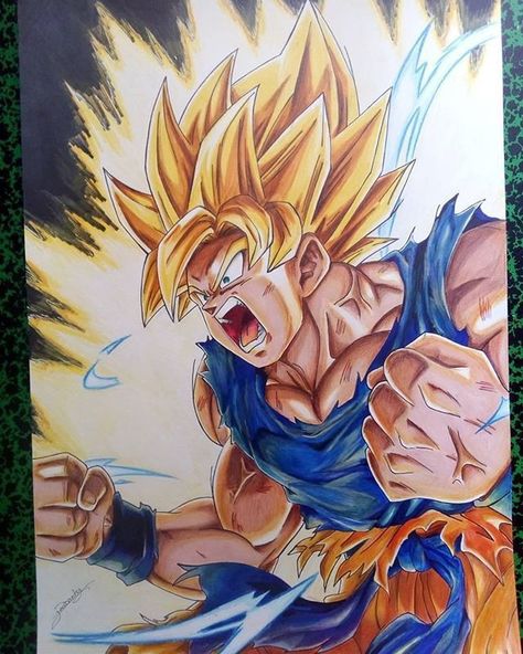 Goku Art, Goku Drawing, Dragon Ball Tattoo, Naruto Sketch Drawing, Ball Drawing, Globe Art, Dragon Ball Painting, Dragon Ball Art Goku, Anime Drawing Books