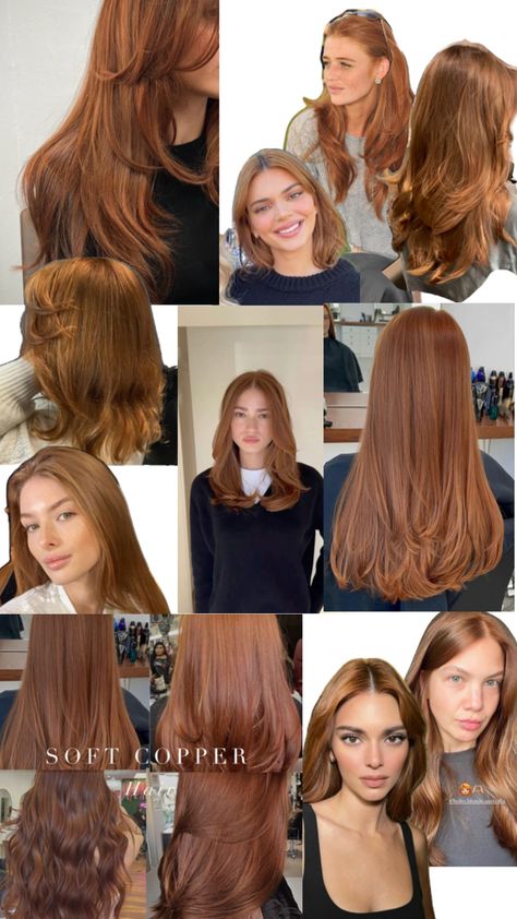 Soft Copper Hair, True Spring, Dye Hair, Soft Autumn, Copper Hair, Color Hair, Golden Brown, Hair Colors, Toffee