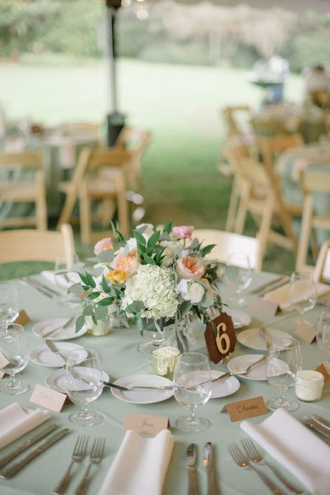 Wedding Colors 2025, Sage Green Wedding Decor, March Wedding Colors, April Wedding Colors, Peach Wedding Theme, Peach Wedding Decorations, Green Wedding Decor, Sage Green Bridesmaid Dresses, Sage Green And Pink