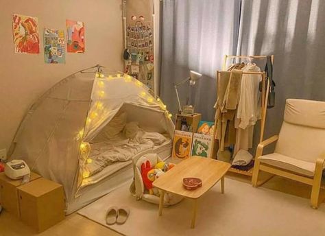 Tent Bedroom Ideas, Tent Bedroom, Korean Bedroom Ideas, Luxury Room Design, Tent Living, Aesthetic Korean, Dekorasi Kamar Tidur, Tumblr Aesthetic, Bedroom Decor Design