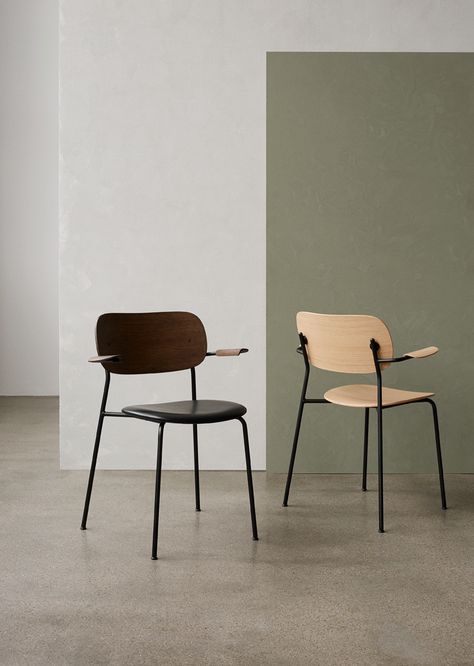 MENU and norm architects co-create co chair for the office group The Office Group, Audo Copenhagen, Norm Architects, Dining Chair Design, Royal Design, Burke Decor, House Doctor, Metal Chairs, Menu Furniture