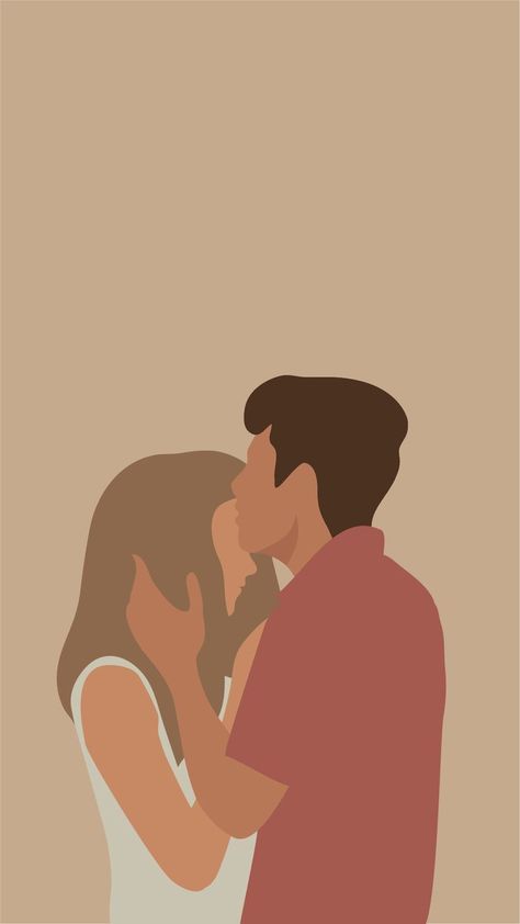 Hand drawn love couple portrait. Flat nude art illustration. Man kiss woman. Happy together. Lovers drawing. Love concept. Couple kissing. Romantic concept. Boyfriend and girlfriend illustration. Love print. face to face datting. Cute Model Couple Kissing Painting, Forhead Kiss Drawings, Couple Kissing Illustration, Art Love Couple, Illustration Man, Love Concept, Kiss Painting, Illustration Love, Drawings For Boyfriend