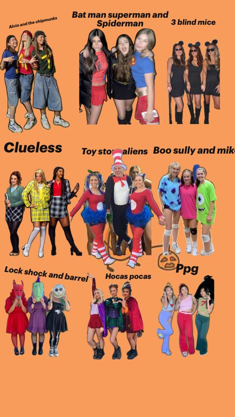 Iconic Duos Outfits Spirit Week, Duo Halloween Costumes Funny, Iconic Duos Costume, Halloween Costumes Funny, Iconic Duos, Trio Halloween Costume, Costumes Funny, World Book Day Costumes, Book Day Costumes