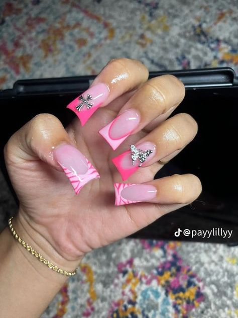 Acrylic Nail Set, Duck Nails, Hard Nails, Colored Acrylic Nails, Girly Acrylic Nails, French Tip Acrylic Nails, Short Square Acrylic Nails, Exotic Nails, Long Acrylic Nails Coffin