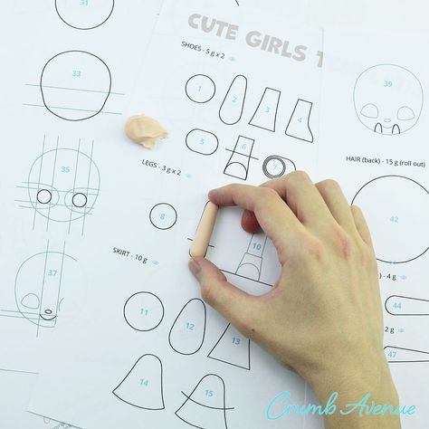 Printable Fondant Templates, Taper Fondant, Templates For Clay Free Printable, Crumb Avenue Tutorials, Fondant Templates, Clay Templates, Cake Topper Template, Diy Clothes Organiser, Fondant People