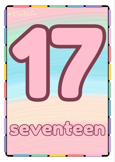 Number Cards, Hush Hush, Seventeen