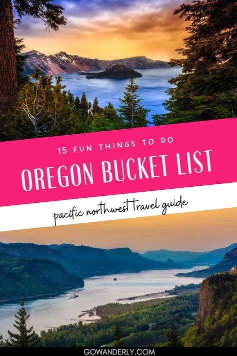 List of 15 must-see attractions and activities for travelers visiting Oregon. Oregon In November, Oregon Road Trip Itinerary, Oregon Bucket List, Things To Do In Oregon, Grants Pass Oregon, Oregon Trip, Pacific Northwest Travel, Oregon Vacation, Oregon Road Trip