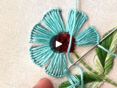 3d Embroidery Flowers, New Embroidery, Design Embroidery, Flower Embroidery Designs, 3d Flowers, Embroidery Flowers, Flower Design, Flower Designs, Hand Embroidery