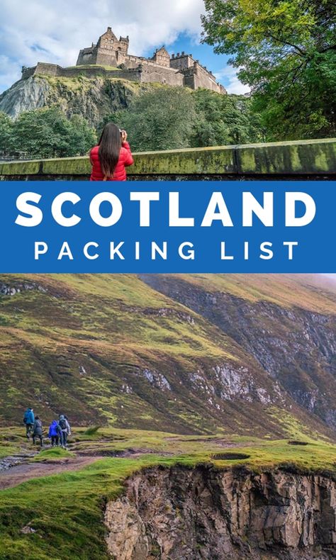 What To Pack For Scotland, Pack For Scotland, What To Wear In Scotland, Scotland With Kids, Winter Vacation Packing, Scotland Packing List, Winter Vacation Packing List, Backpack Through Europe, Ultimate Packing List