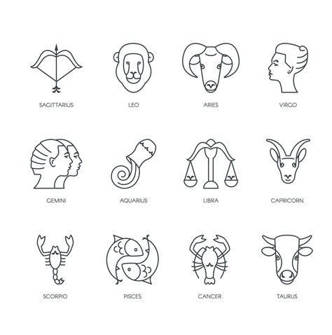 Star Sign Animals, Zodiac Animal Tattoos, Zodiac Doodles, Zodiac Sign Personality, Zodiac Signs Animals, Zodiac Sign List, Animal Signs, Zodiac Characteristics, Planner Doodles