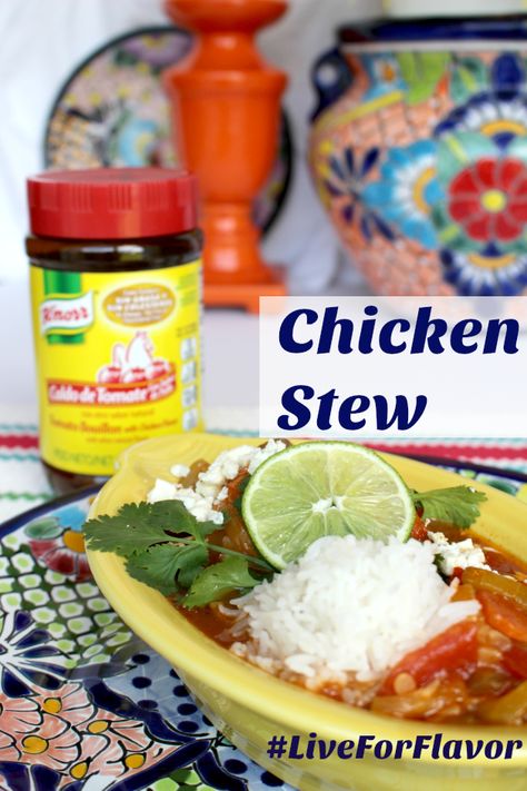 I made Stewed Chicken Recipe using Knorr Bouillon and my family loved it! Shop at H-E-B to score a great deal (& get freebies)  Get Recipe---> http://lbx.la/VCyZ #ad #LiveForFlavor http://freebies4mom.com/liveforflavor Knorr Tomato Bouillon With Chicken Flavor Recipes, Knorr Tomato Bouillon Recipes, Knorr Tomato Bouillon Chicken Recipes, Boullion Recipe, Tomato Bouillon, Recipe Using Tomatoes, Bouillon Recipe, Knorr Recipes, Chicken Pollo