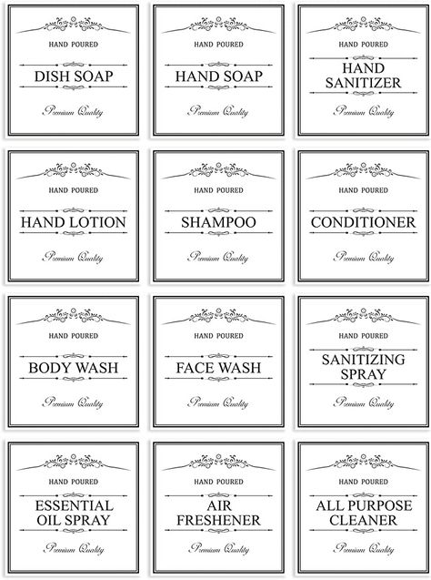 Amazon.com: flowertree White Waterproof Soap Labels for Plastic/Kitchen Hand Soap Dispenser Labels Stickers,Removable Cleaning Labels for Dish Soap, Lotion, Shampoo Conditioner, 12 Pack : Beauty & Personal Care Cleaning Labels, Primitive Labels, White Soap, Kitchen Labels, Soap Stamping, Soap Labels, Labels Printables Free, Hand Soap Dispenser, Waterproof Labels