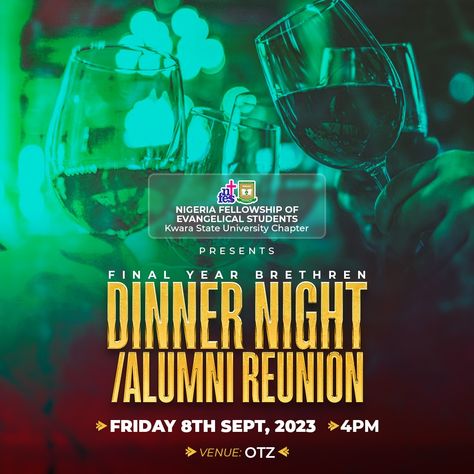 #dinner #reunion Reunion Flyer Design, Alumni Reunion, Reunion Party, Dinner Night, School Reunion, Party Flyer, Media Design, Social Media Design, Design Working