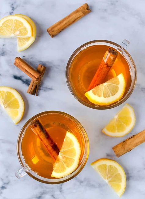 Hot Toddy Recipe For Colds, Warm Winter Drinks, Toddy Recipe, Hot Toddies Recipe, Homemade Syrup, Easy Drink Recipes, Hot Toddy, Easy Drinks, Winter Drinks