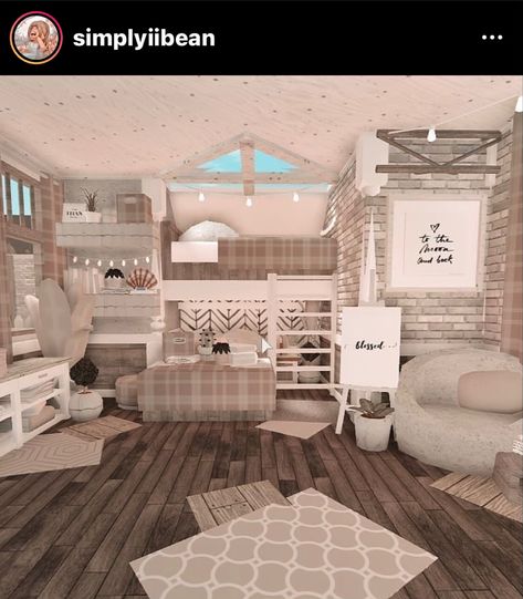 Not mine Blocksburg Room Ideas￼, Tiny House Bedroom, Two Story House Design, House Plans With Pictures, Bloxburg House Ideas 1 Story, House Decorating Ideas Apartments, Small House Layout, Simple Bedroom Design, Tiny House Layout