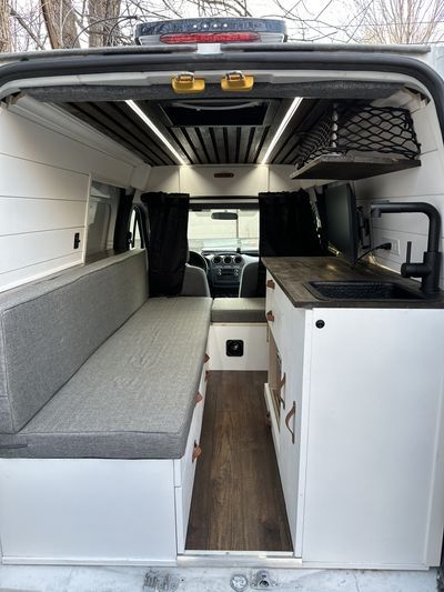 Camper Van For Sale: 2013 Ford Transit Connect XLT (Professional Conve Transit Connect Camper Conversion, Transit Connect Camper, Ford Transit Connect, Campervan Life, Carbon Monoxide Detector, Round Storage, Van For Sale, Camper Conversion, Portable Toilet