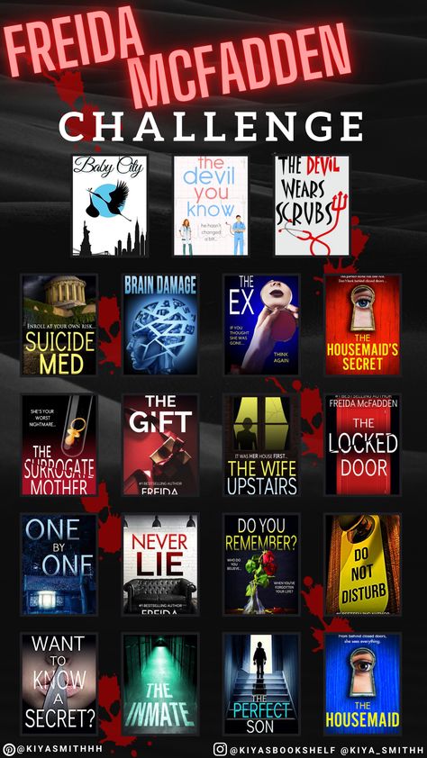 Freda Mcfadden Books, Never Lie, Kindle Unlimited Books Best Thriller, Frieda Mcfadden Book List, Frida Mcfadden Books, Psychological Thriller Books 2023, Freida Mcfadden, Housemaid Book, Freida Mcfadden Book Checklist