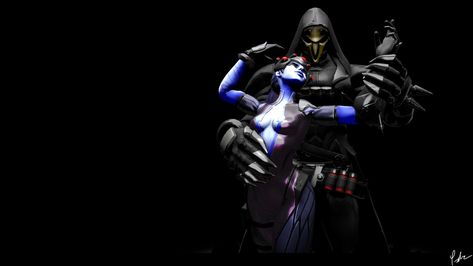 Overwatch - Widowmaker and Reaper Reaper And Widowmaker, Overwatch Widowmaker, Overwatch, Art Wallpaper, Transformers, Digital Artist, You Must, Darth Vader, Deviantart