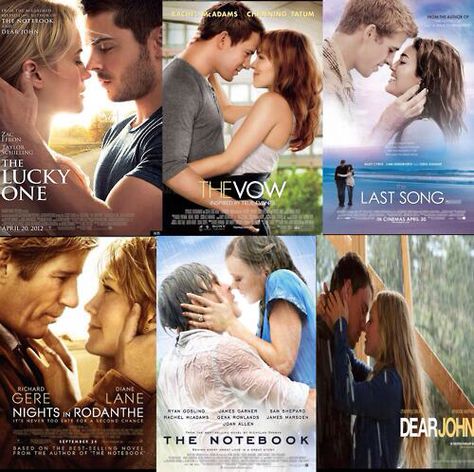 Nicholas Sparks is the only man you should invite to girls night. Check out these tearjerkers with your friends! The Lucky One Movie, Nicholas Sparks Movies, Nicholas Sparks Books, Gena Rowlands, Beau Film, Nicholas Sparks, The Lucky One, Dear John, Channing Tatum