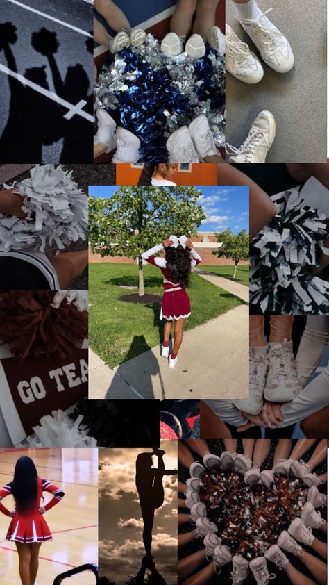 Idk it’s Js a collage Cheers Aesthetic Wallpaper, Cheer Pictures, A Collage, Cheerleading, Aesthetic Wallpapers, Collage