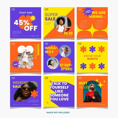 Geometric Social Media Design, Store Social Media, Instagram Design Layout, Summer Logo, January 2025, Logo Collection, Instagram Design, Liking Someone, Love Images