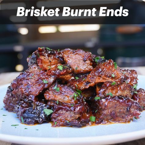 Brisket burnt ends and they were saucy, sweet, tender and straight up delicious. Fast and easy to make, these are perfect for entertaining. Brisket Burnt Ends In The Oven, Brisket Burnt Ends, Burnt Ends, Bbq Rub, Smoker Recipes, Barbecue Sauce, Bbq Sauce, Bite Size, Grilling