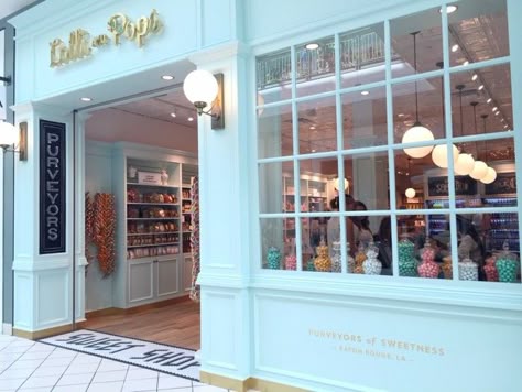 Lolli and Pops - colorful molding, paned windows, could be white molding too. Paned Windows, Lolli And Pops, Candy Shops, Bakery Design Interior, White Molding, Paris Bedroom, Cream Decor, Clothing Store Interior, Coffee Shop Interior Design