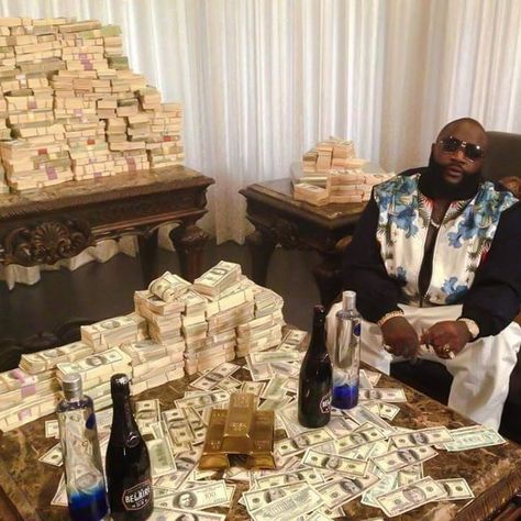 Frozen Bosses on Instagram: “Rick Ross The Goat 🐐🔥” The Big Boss, Filthy Rich, Money Stacks, Rick Ross, Rap Aesthetic, Money Goals, Money And Happiness, Hip Hop Culture, Money Cash