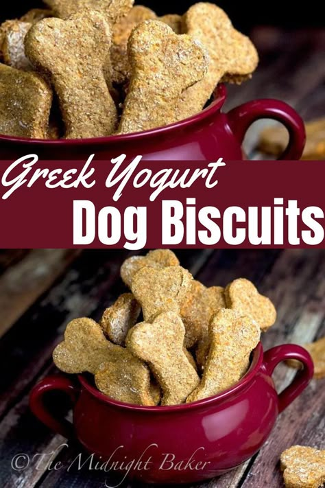 Soft Dog Cookies Recipe Easy, Crunchy Dog Biscuits Recipe, Dog Treats Made With Yogurt, Healthy Dog Biscuits Recipes, Sourdough Dog Biscuits, Dog Biscuits Recipes, Greek Yogurt Dog Treats, Dog Treats Homemade Pumpkin, Healthy Dog Biscuits