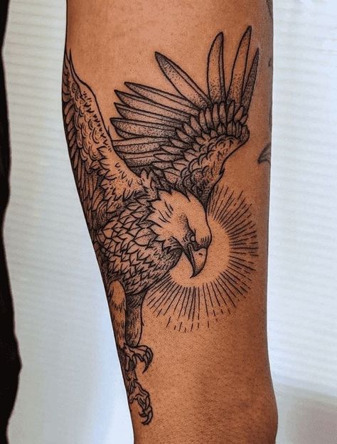 Leg Eagle Tattoo, Bald Eagle Tattoo Design, Cj Tattoo, Bald Eagle Tattoo, Eagle Tattoo Design, Bald Eagle Tattoos, 2024 Tattoo, Biblical Tattoos, Dragon Sleeve